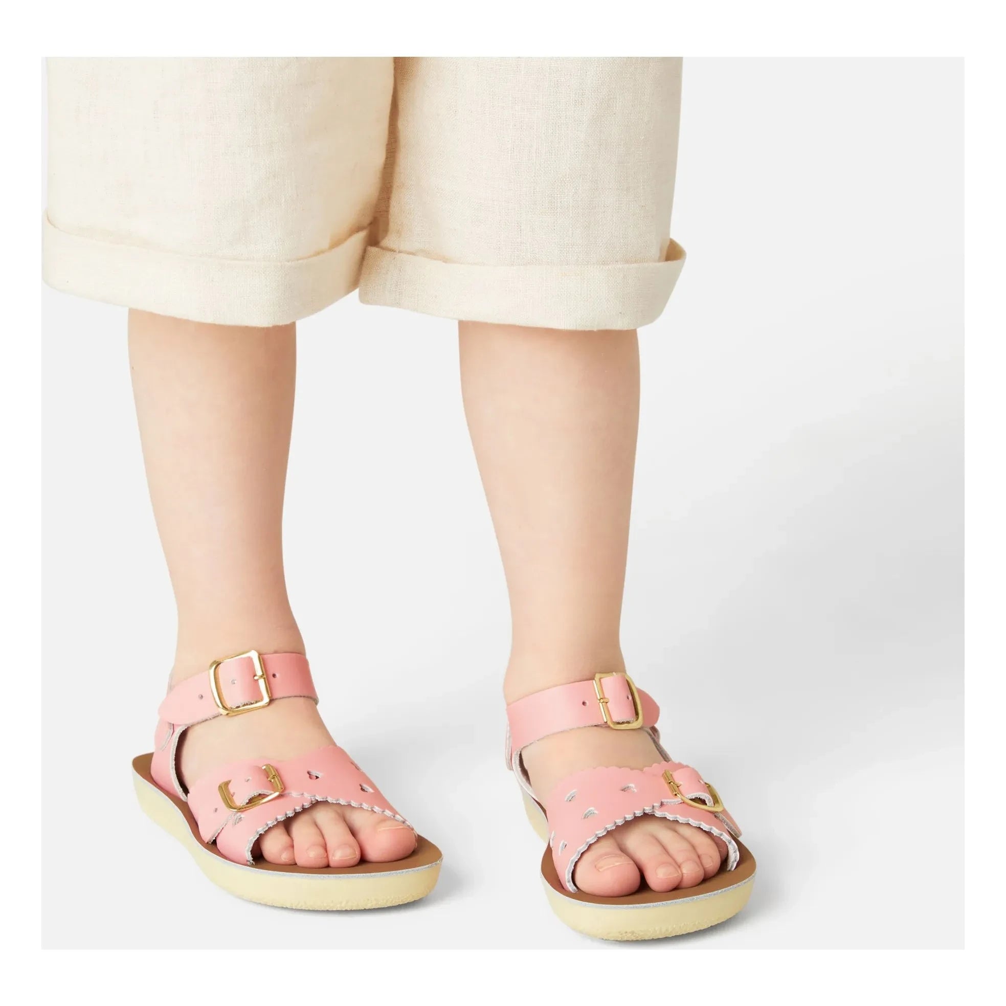 Salt-Water - Sandalias de cuero impermeables Sweetheart | Rosa claro