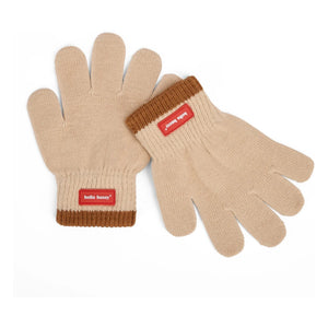 Hello Hossy - Elegantes guantes de algodón orgánico | Beige