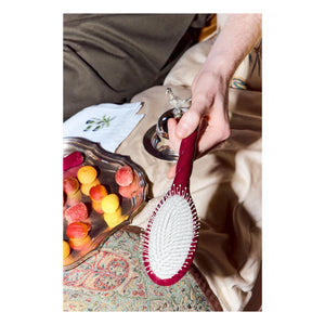 La Bonne Brosse - Brosse La Miracle N°4 - Desenredante y Estimulante | Rojo Cereza