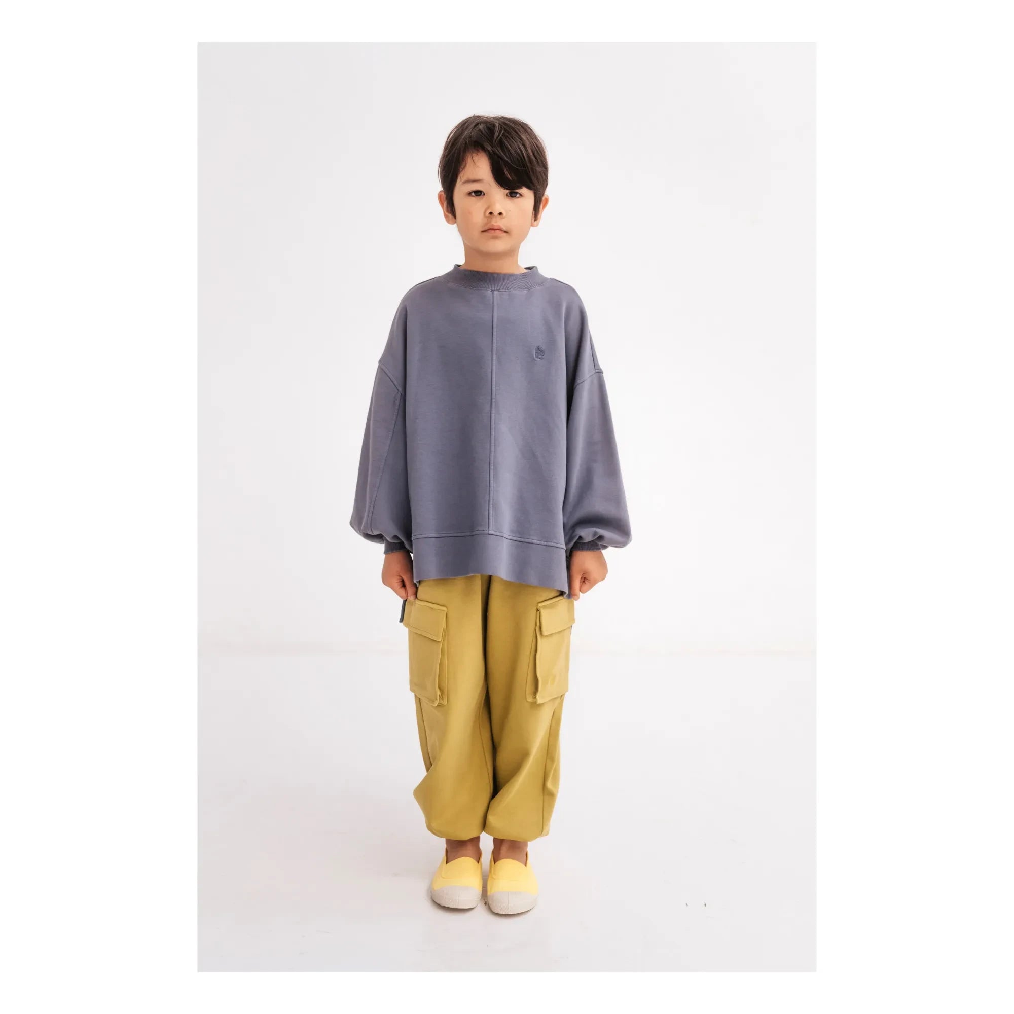 Repose AMS - Sudadera de algodón orgánico en forma de caja | Gris carbón
