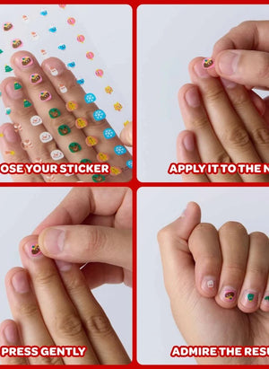 Omy - Calcomanías de uñas navideñas