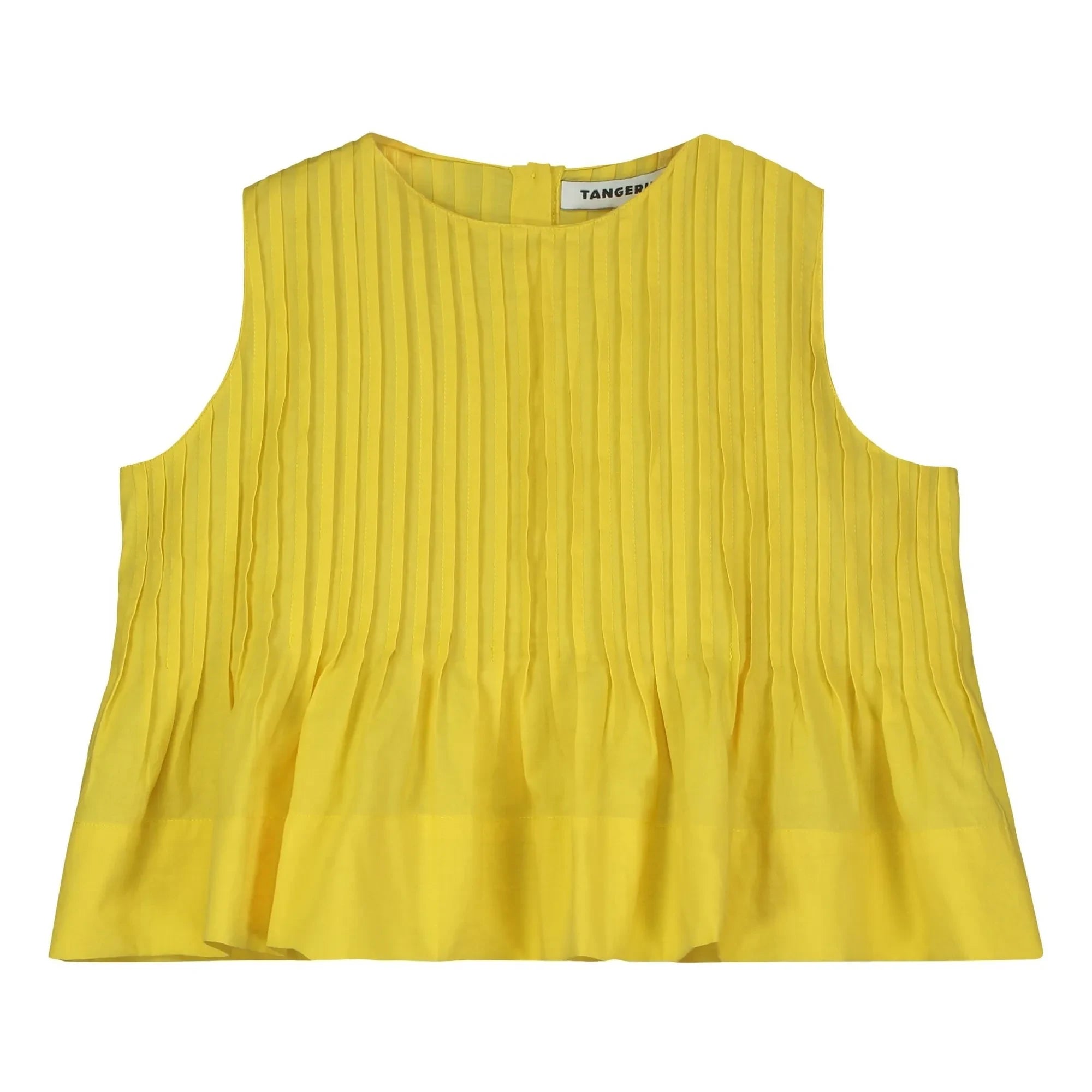 Mandarina - Top plisado | Amarillo
