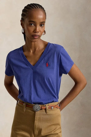 Camiseta básica de algodón Polo Ralph Lauren para mujer