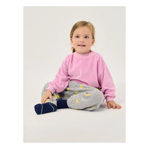 Bobo Choses - Jogger saucers Algodón Orgánico Bebé | Gris Jaspeado