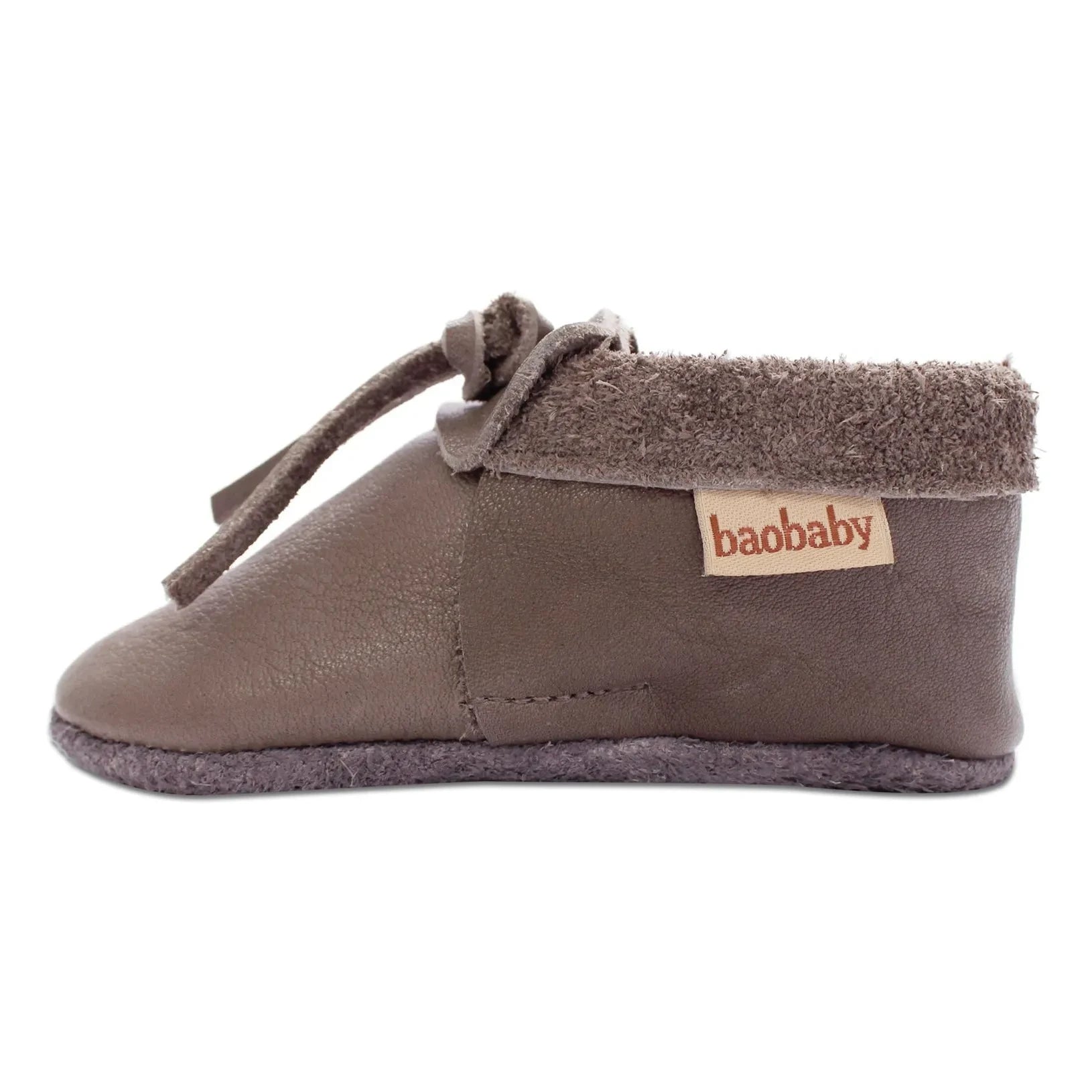 Baobaby - Pantuflas de cuero | Moka