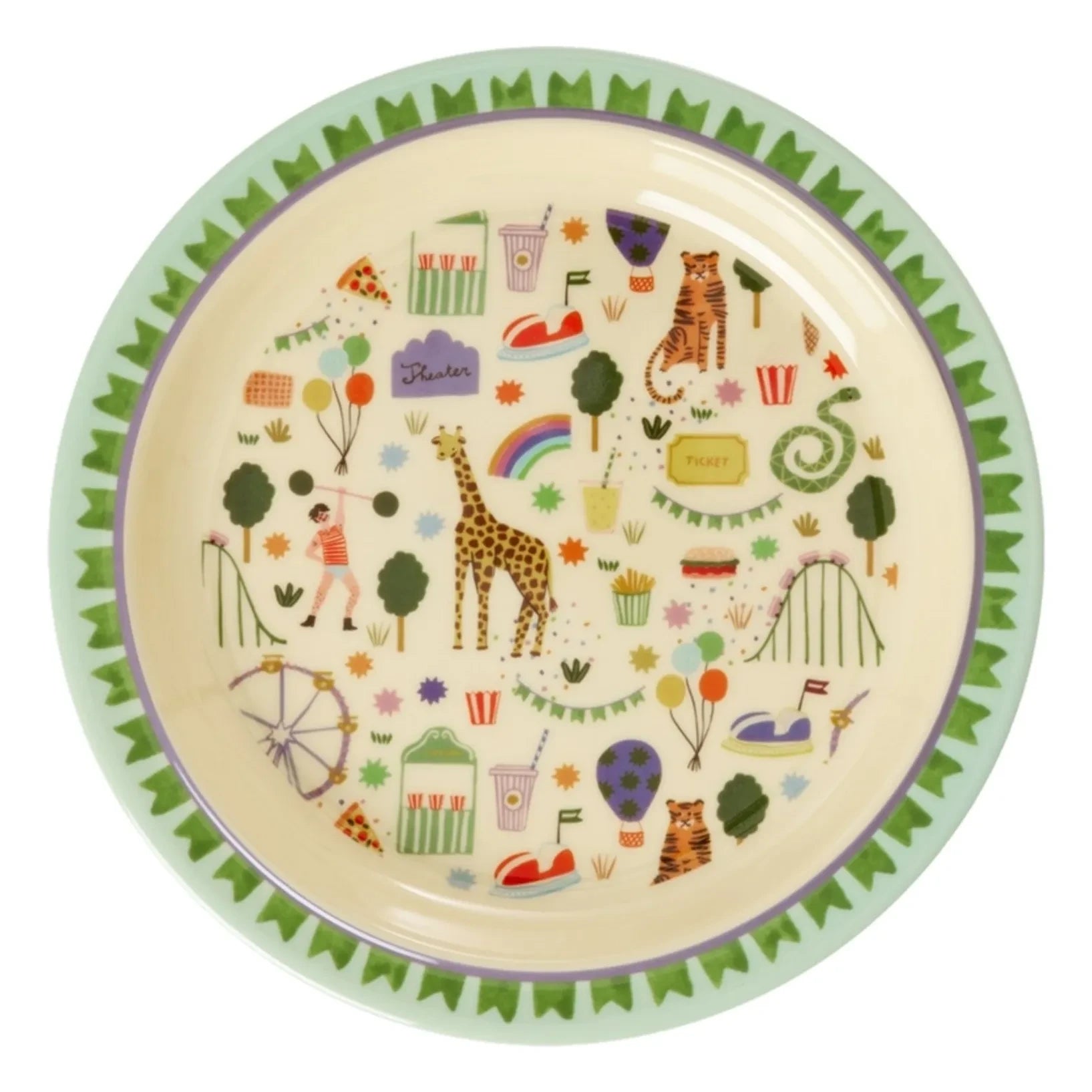 Rice - Plato de melamina Feria Divertida | Azul