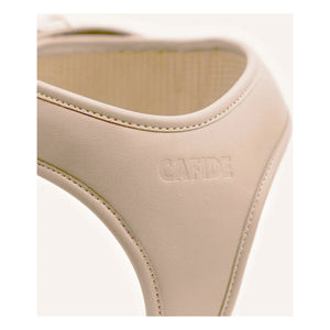 Cafide - Collar de perro de cuero vegano | Beige