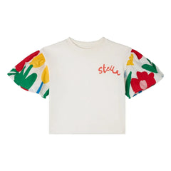 Stella McCartney Kids - Camiseta Stella Fleuri | Marfil