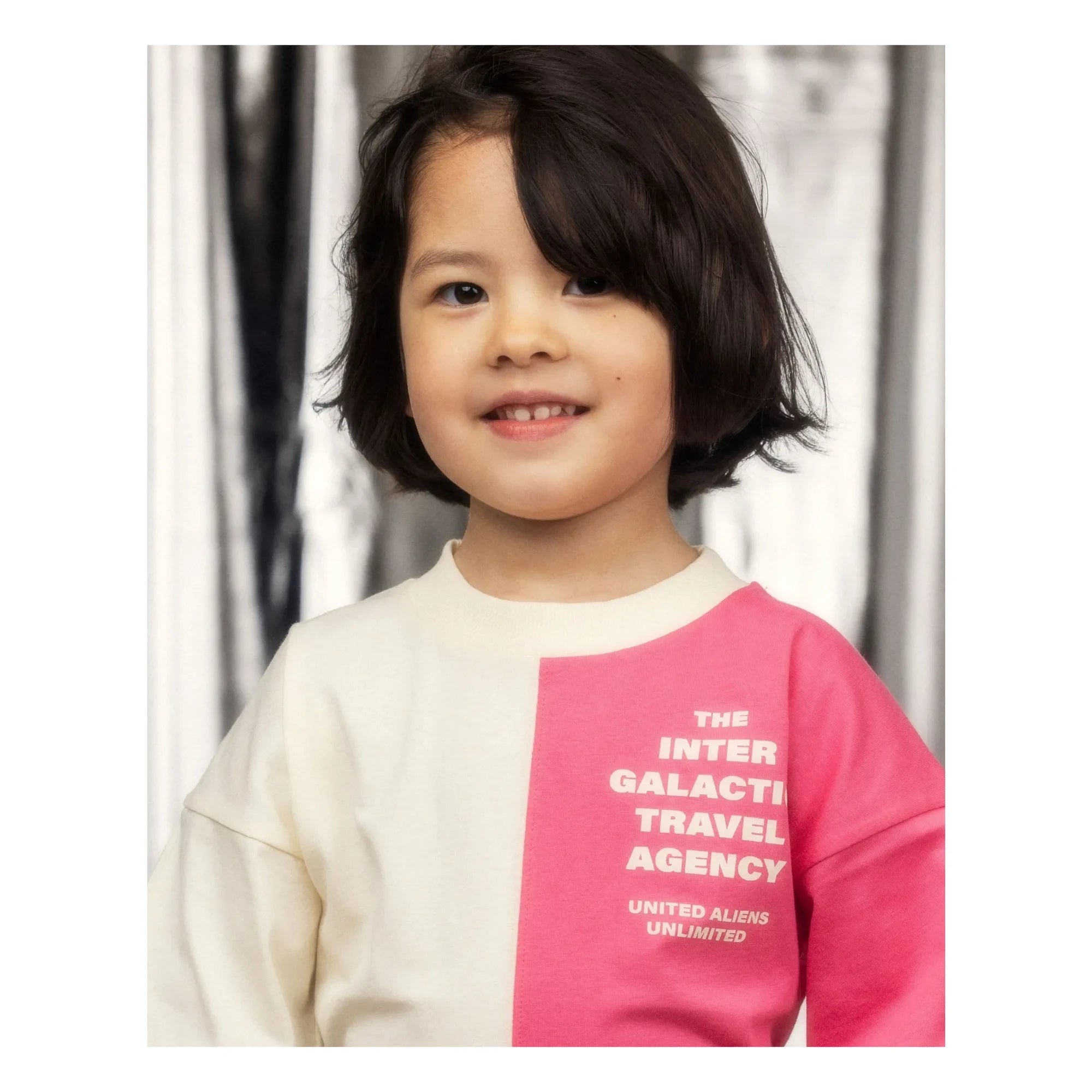 Mini Rodini - Camiseta dividida Algodón orgánico | Rosa