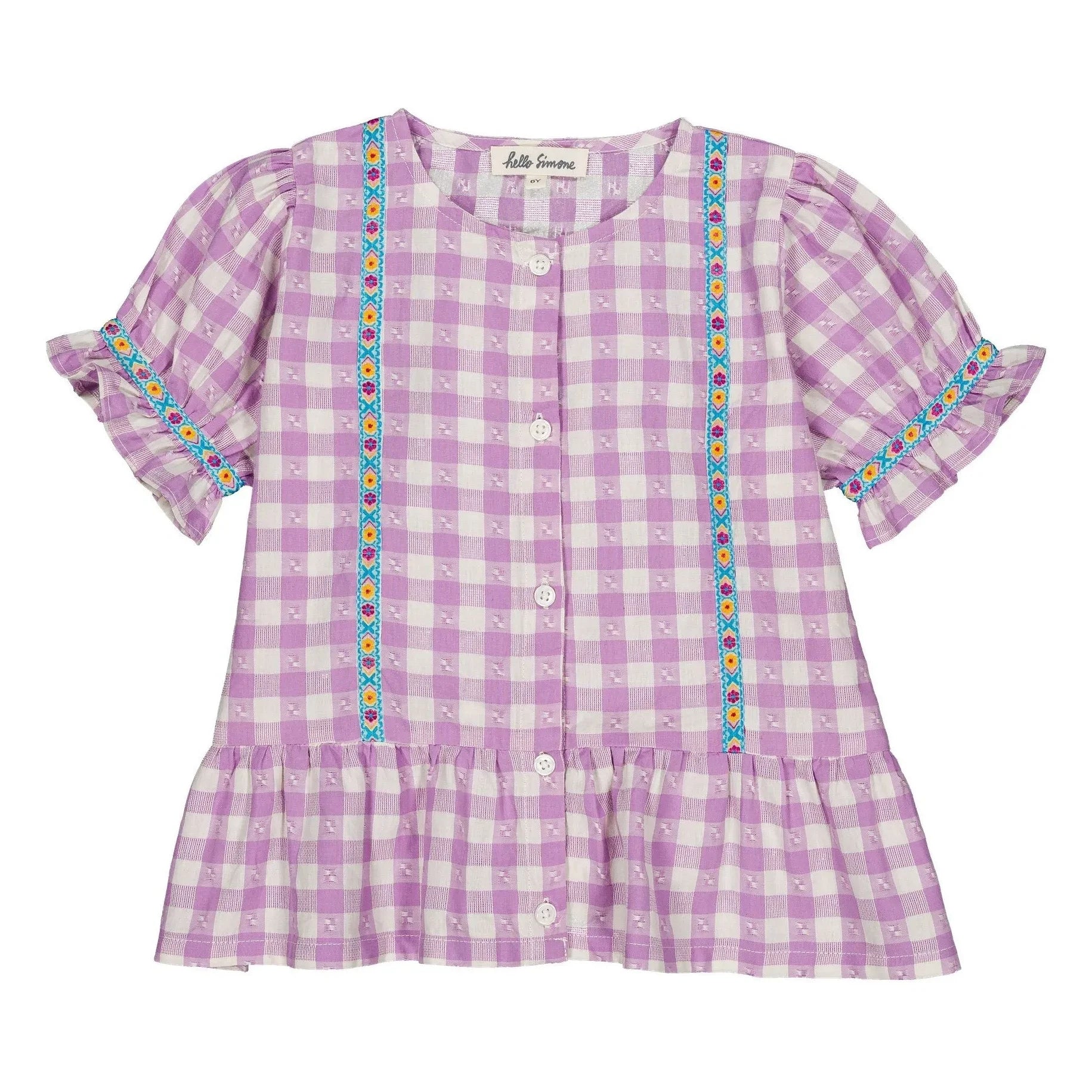 Hello Simone - Blusa Vichy Zoli | Lavanda