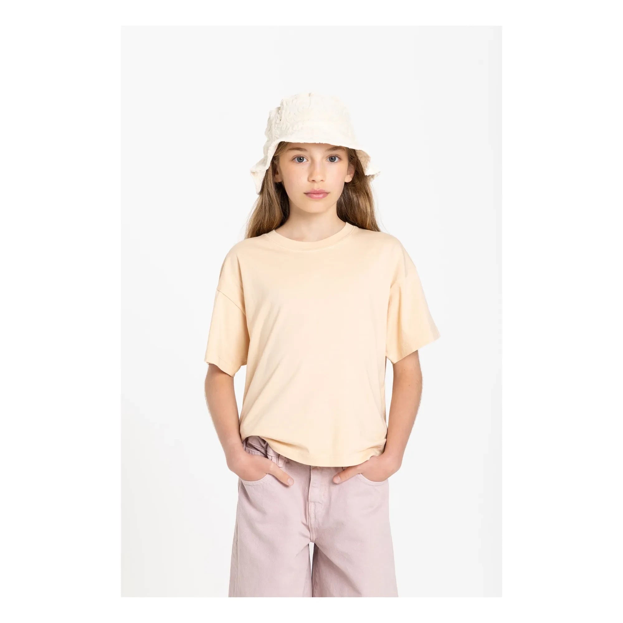 Smallable Kid - Camiseta Liv Algodón orgánico | Amarillo pálido
