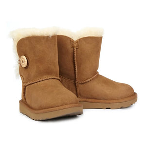 UGG - Botas de ante forradas de piel Bailey Button II | Camel
