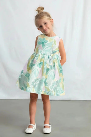 Vestido de lino infantil Mayoral