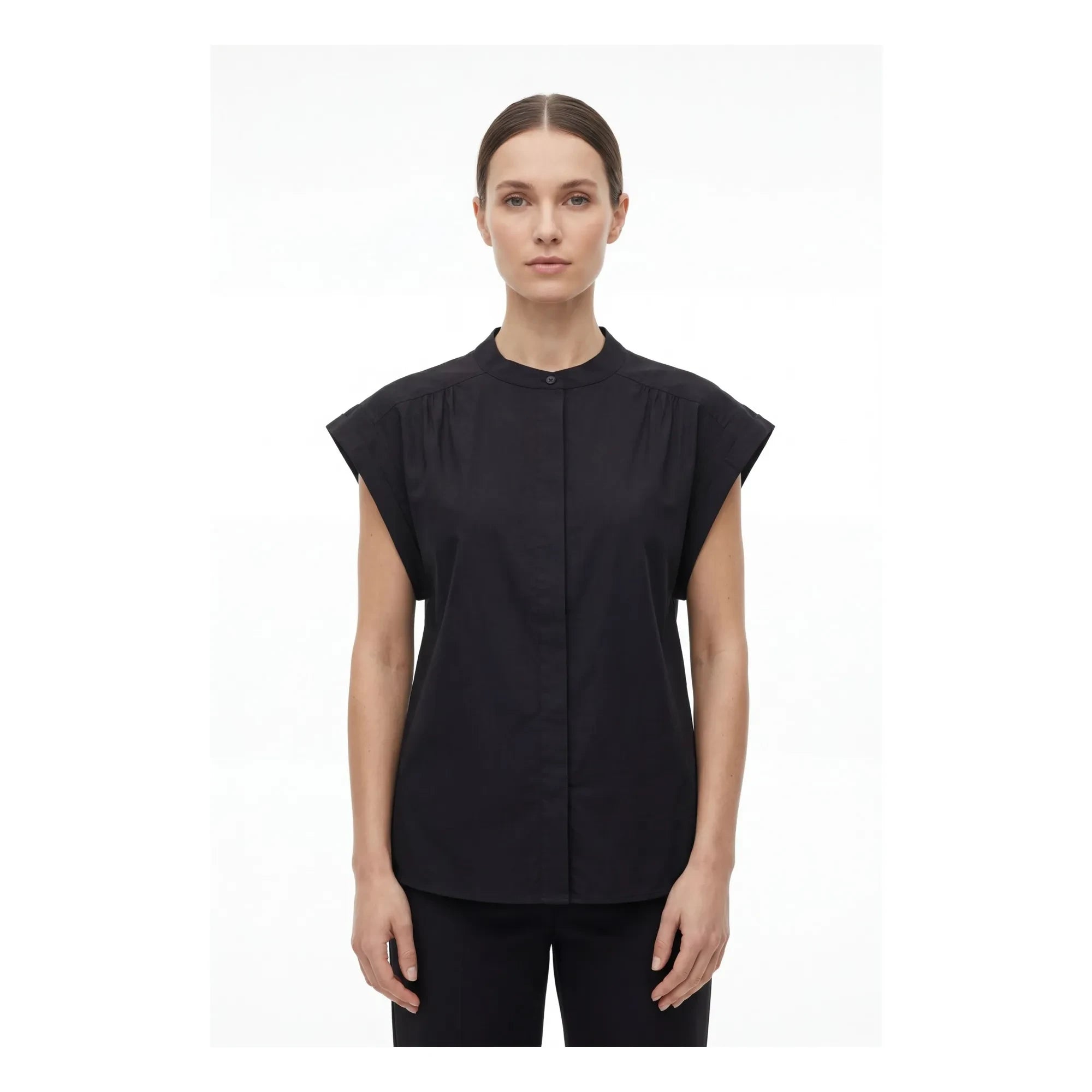 Hod - Blusa de algodón Amandine | Negro