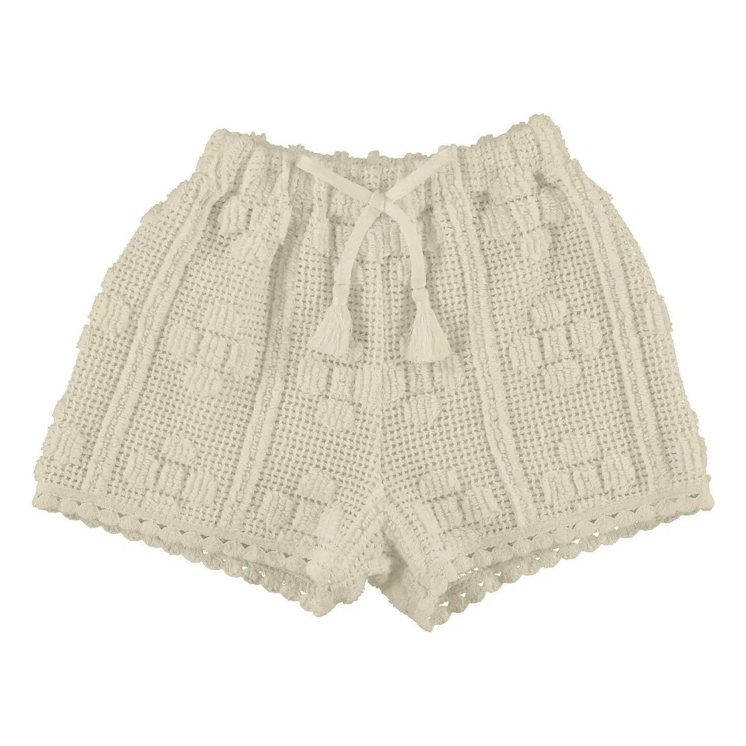 Bebe Organic - Shorts de ganchillo Inez | Crudo