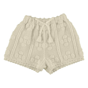 Bebe Organic - Shorts de ganchillo Inez | Crudo