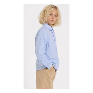 Smallable Kid - Camisa de Rayas Zak | Azul claro