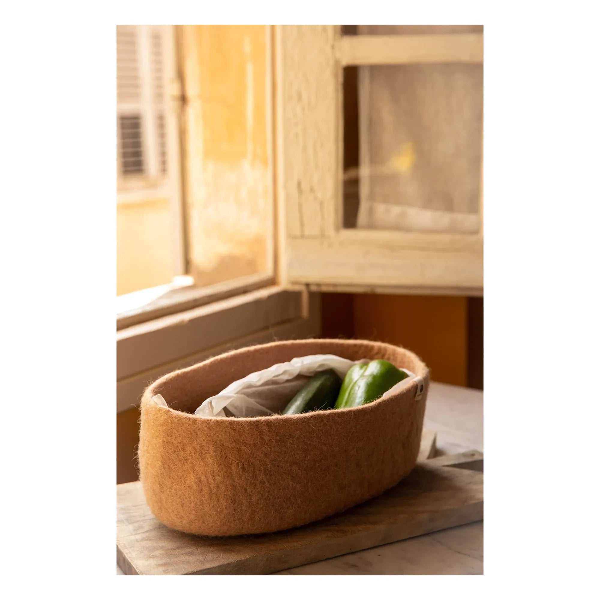 Muskhane - Cesta de fieltro | Beige