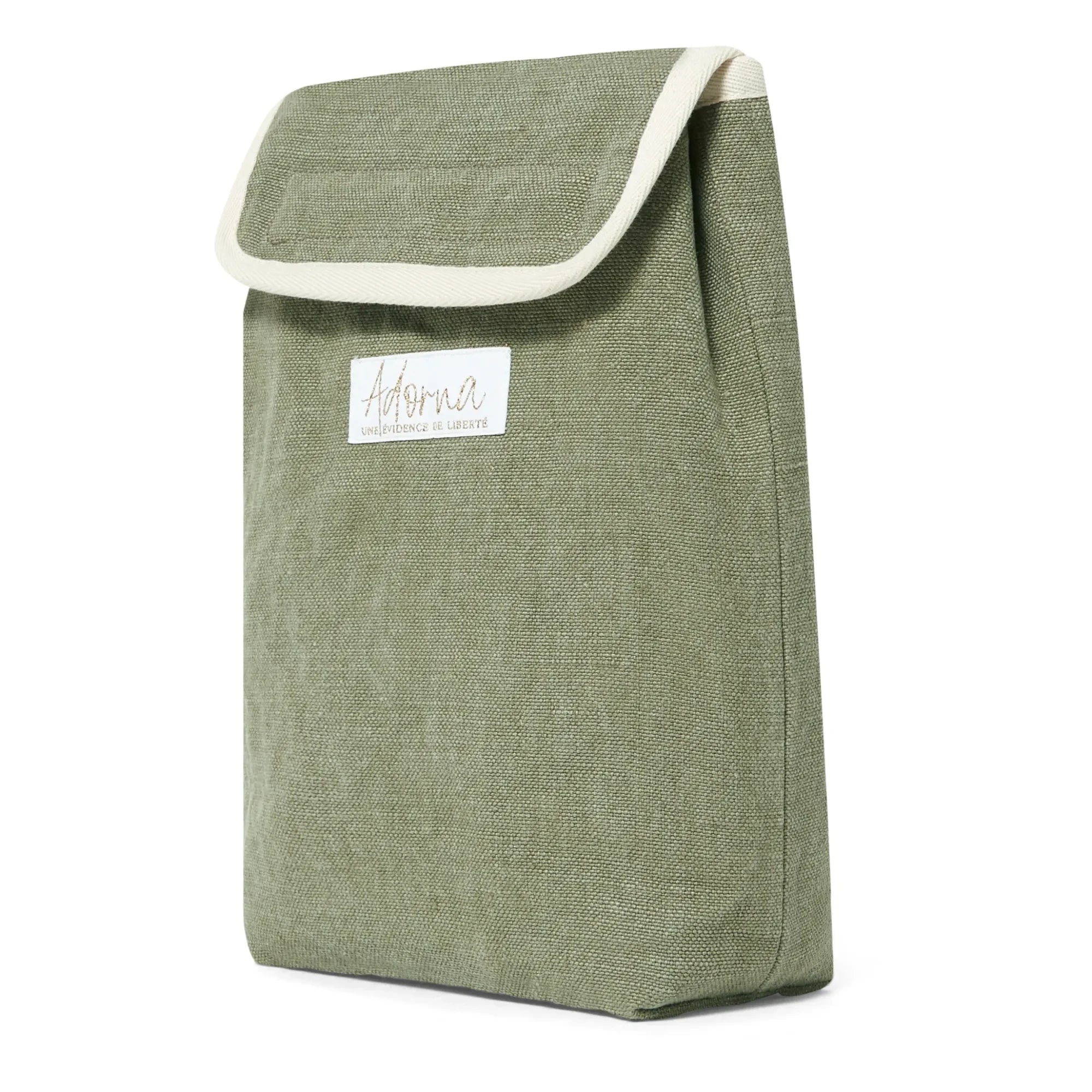 Adorna - Bolsa de almuerzo de lino con aislamiento térmico | Caqui