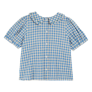 Emile et Ida - Blusa Vichy Lagon | Azul