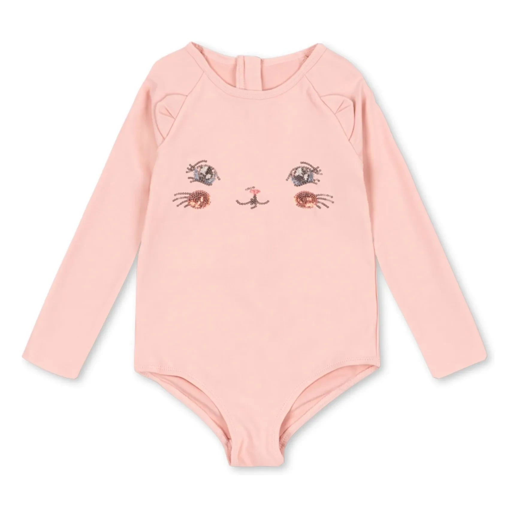 Konges Sløjd - Bañador de manga larga Kitty de fibras recicladas | Rosa