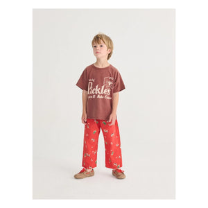 Bobo Choses - Pantalones de Granja de Algodón Orgánico | Rojo
