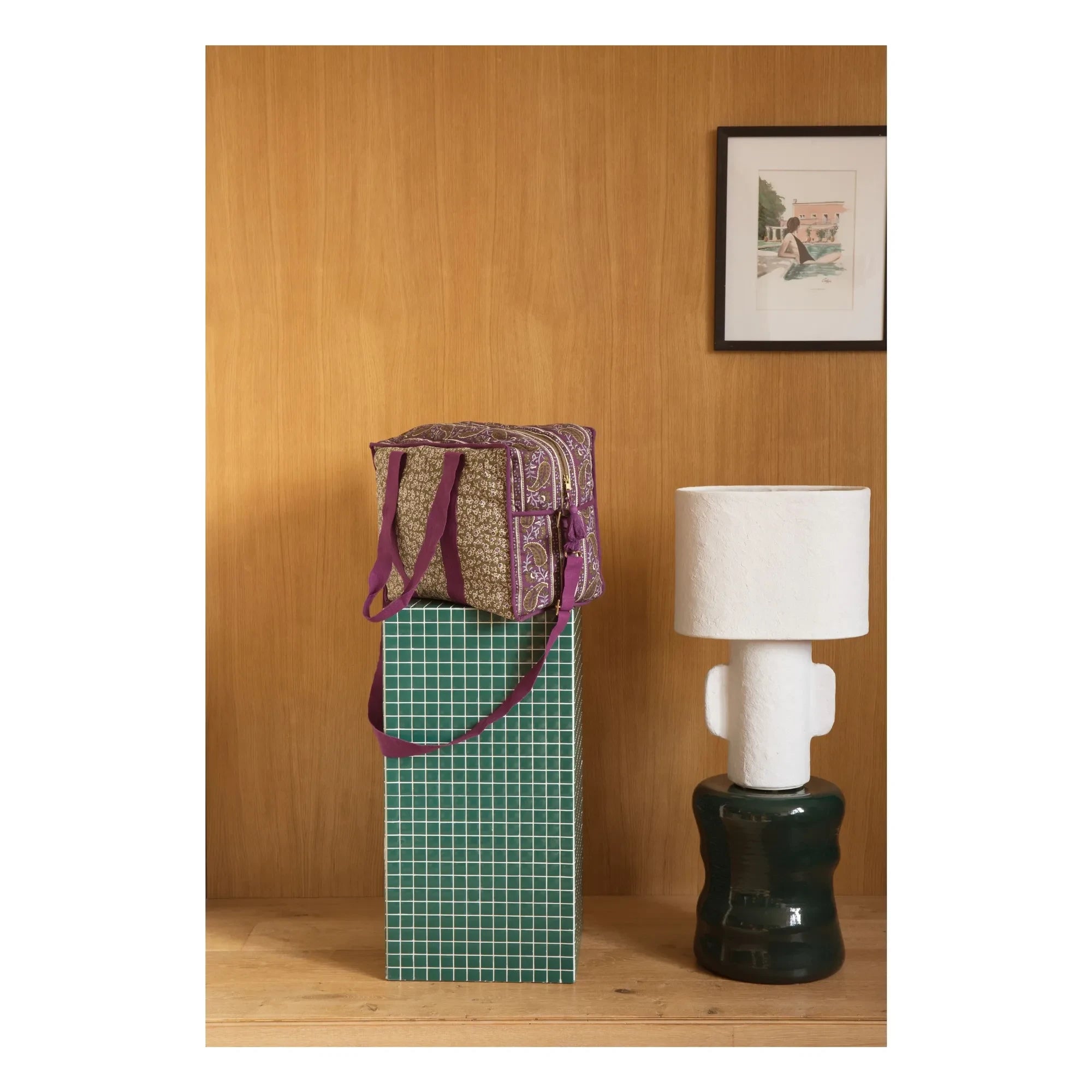 Louise Misha - Bolso Lilio 36h de Algodón Orgánico | Caqui