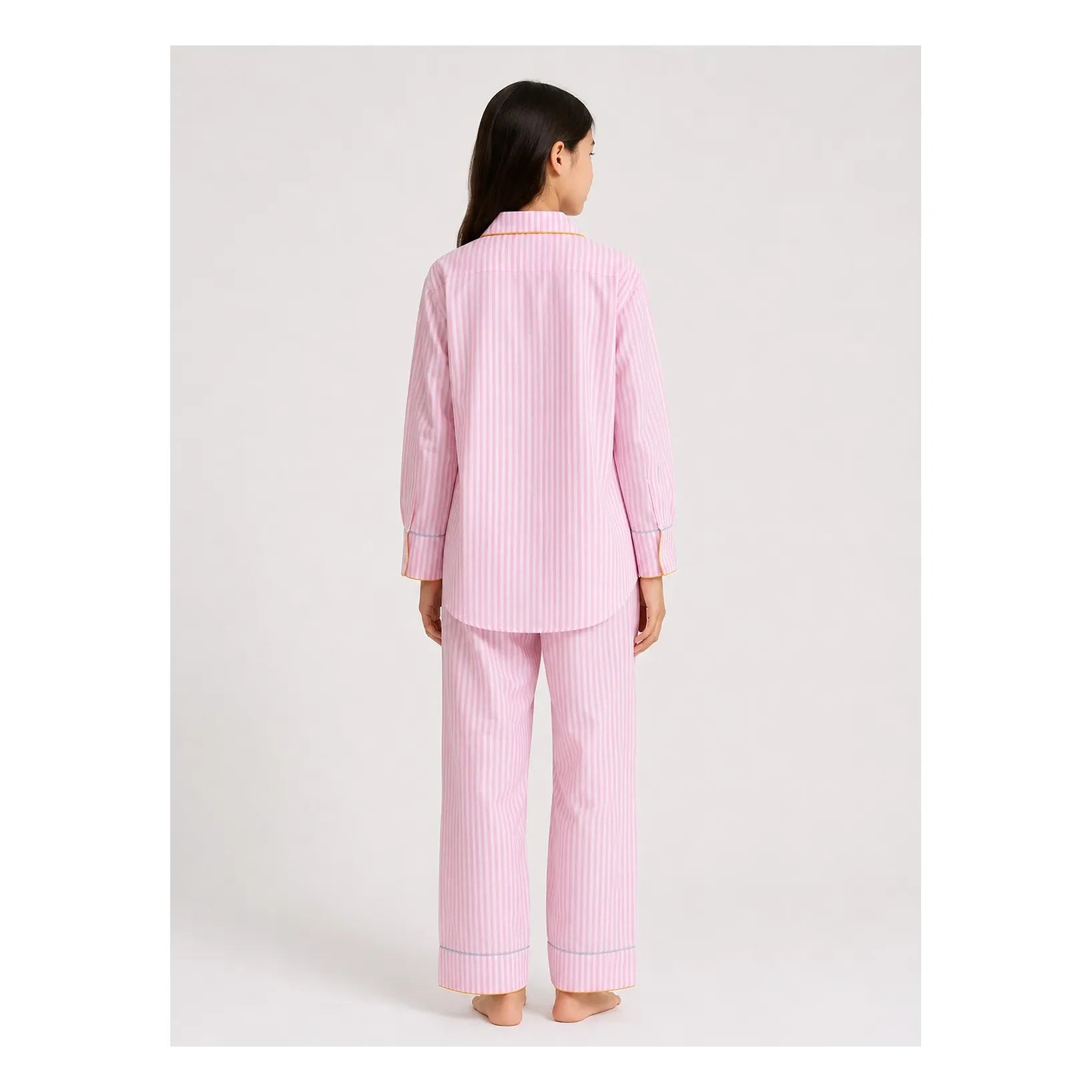 Folkloore - Pijama a rayas - Colección infantil | Rosa