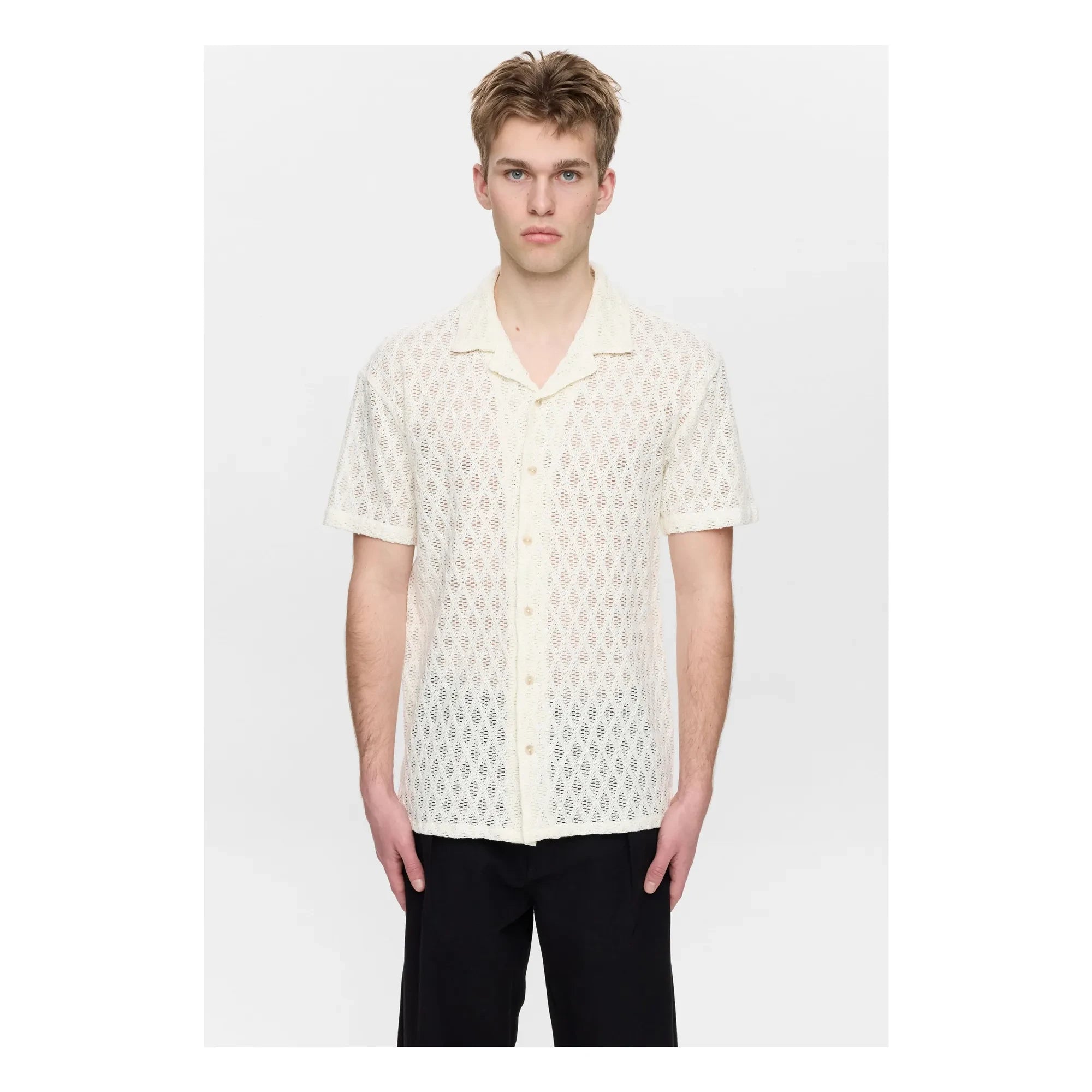 Anerkjendt - Camisa de encaje Akleander Ao | Beige