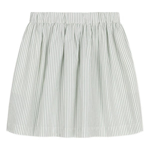 Petit Bateau - Falda de popelina de algodón orgánico Boncap | Blanco