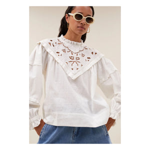 Blusa Bowie de Algodón By Bar | Blanco