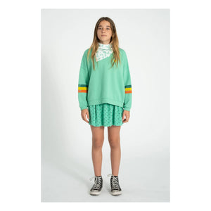 Piupiuchick - Sudadera a rayas de algodón orgánico | Verde