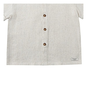 Donsje - Camisa de lino Brammie | Heather White