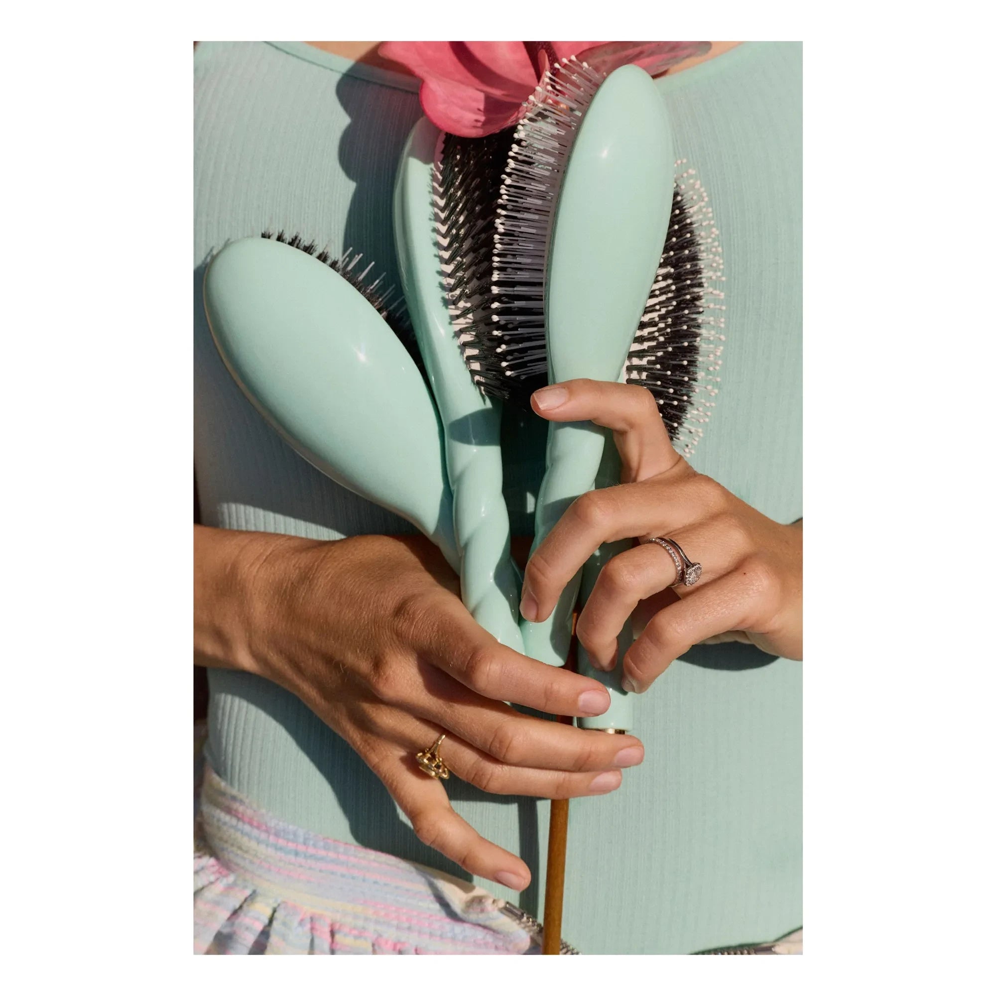 La Bonne Brosse - L'Indispensable Douceur N°03 Saç Fırçası - Hassas Saç Derisi | Lagoon Blue