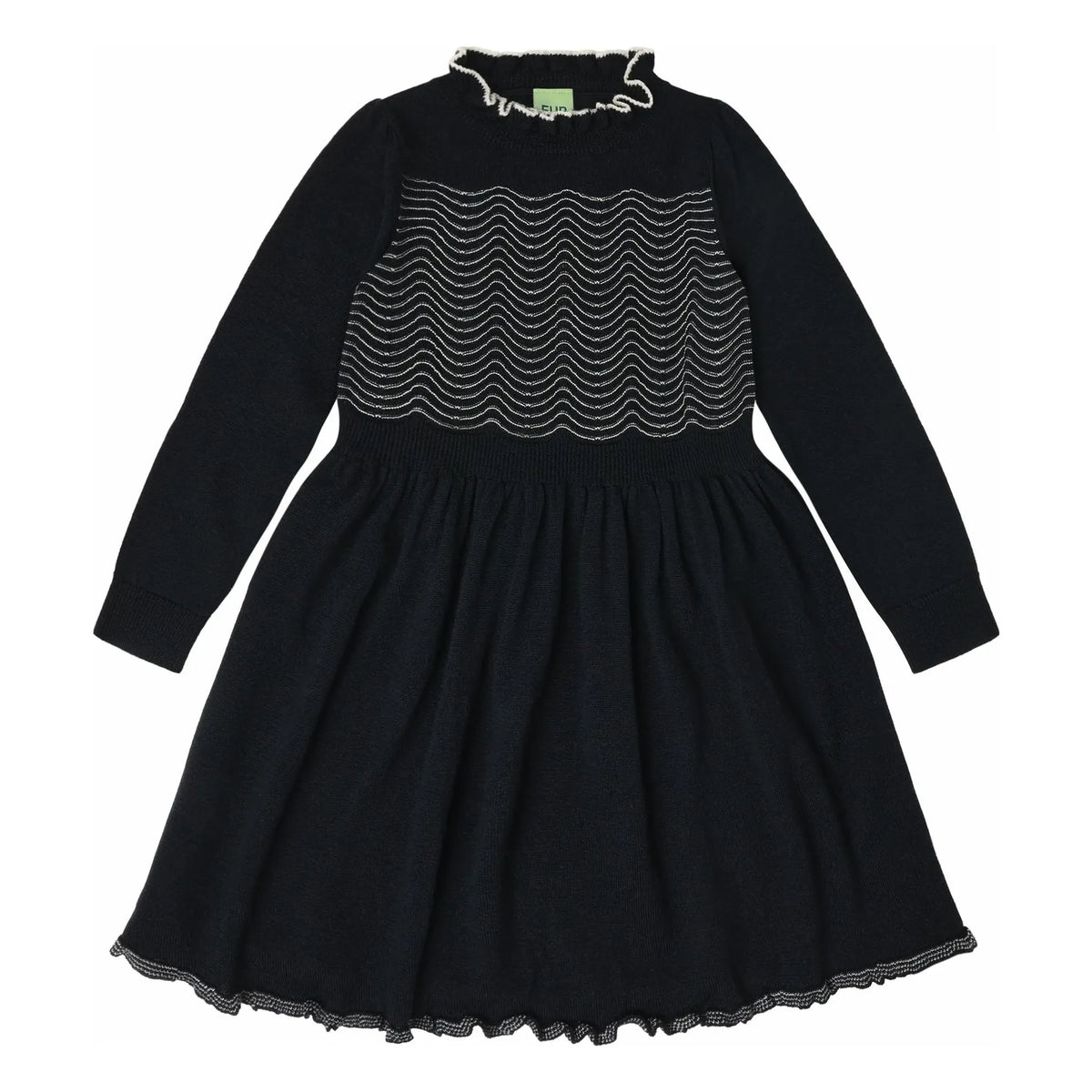 FUB - Vestido de lana merino | Azul marino