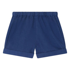 Bonpoint - Pantalón corto Ecady de popelín de algodón orgánico | Azul marino