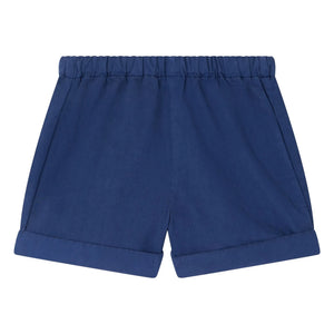 Bonpoint - Pantalón corto Ecady de popelín de algodón orgánico | Azul marino