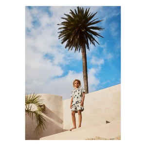 Molo - Pantalón corto de toalla Abay Palm | Gris