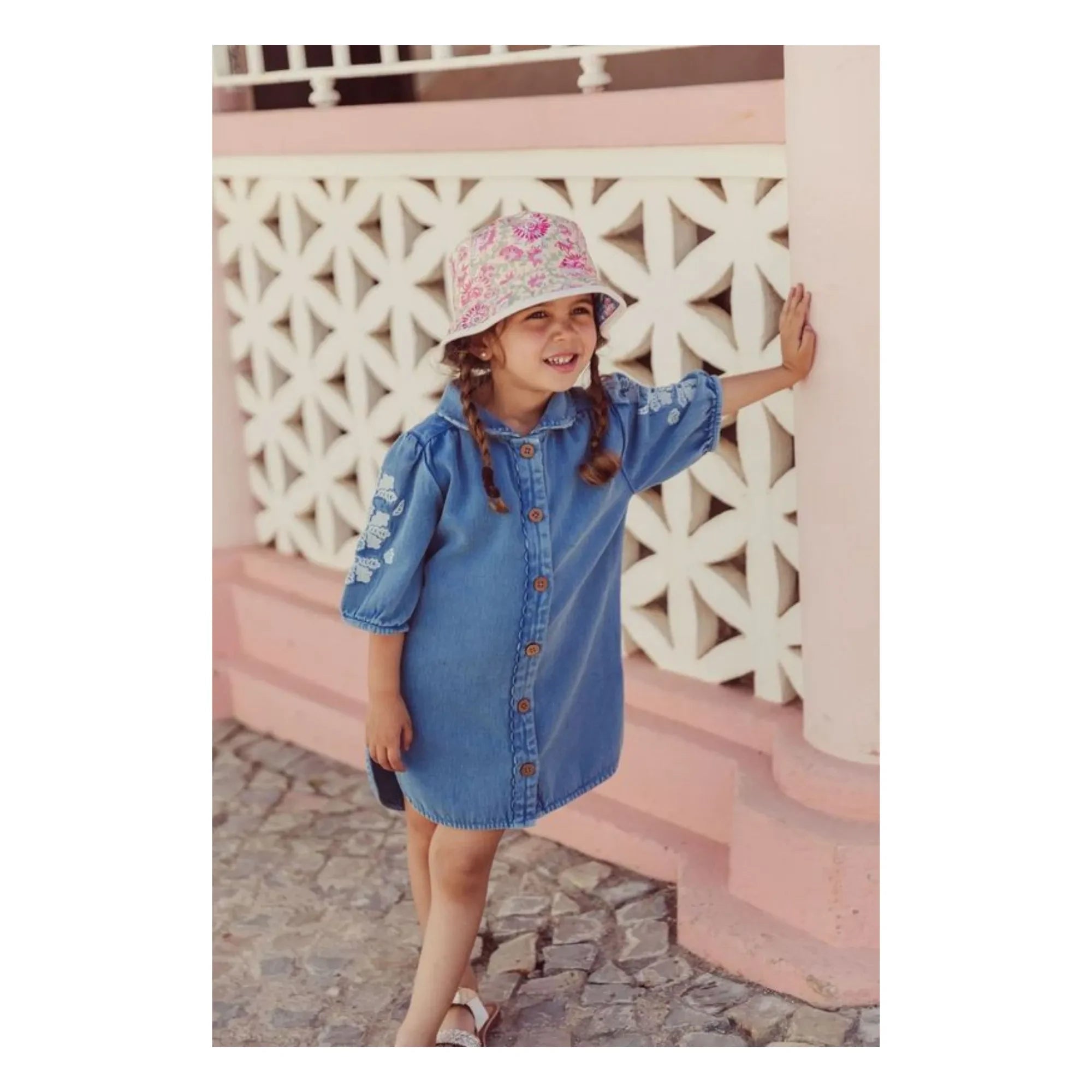 Louise Misha - Vestido vaquero de algodón orgánico Inala | Denim