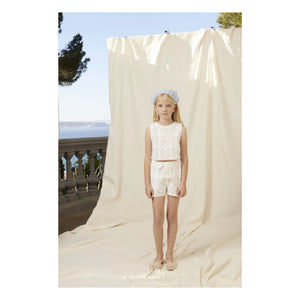 Bebe Organic - Shorts de ganchillo Inez | Crudo