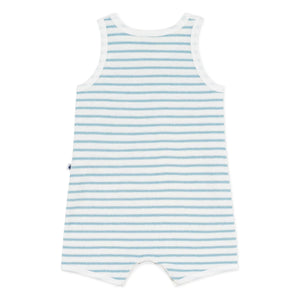 Petit Bateau - Mono de toalla a rayas | Azul