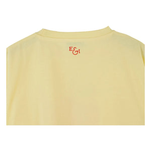 Emile et Ida - Camiseta de algodón orgánico Apple | Amarillo pálido