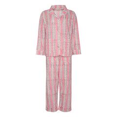 SISSEL EDELBO - Pijama de noche de algodón orgánico estampado | Rosa empolvado