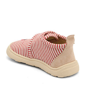bisgaard - Zapatillas de estar por casa rayadas con mariquitas | Rojo