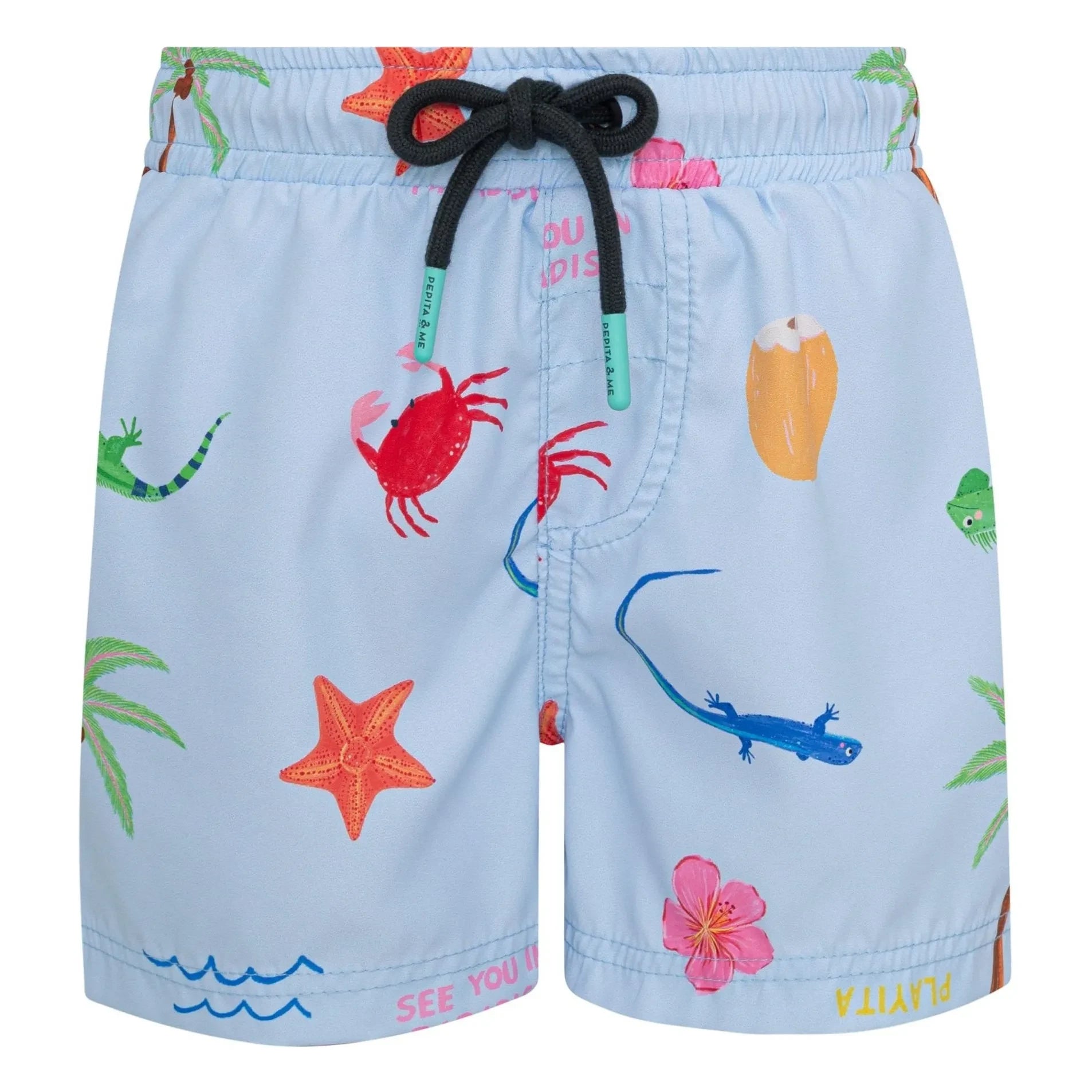 Pepita & Me - Short de baño de playa | Azul claro