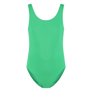 Beachlife - Bañador de fibra reciclada con textura liso | Verde