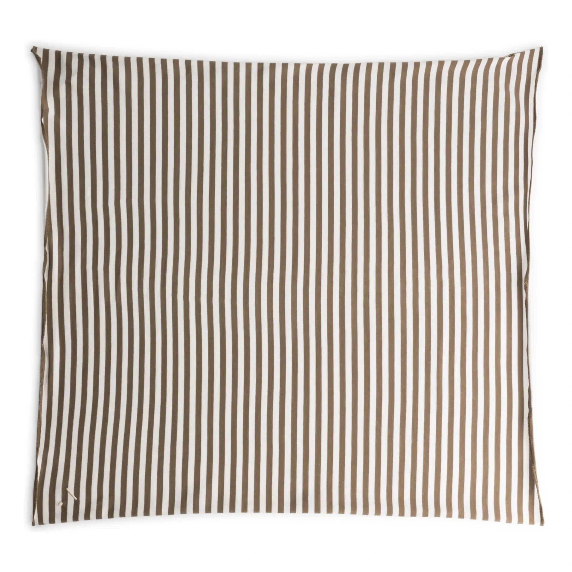 Gray Label - Bufanda de algodón orgánico a rayas | Marrón caqui