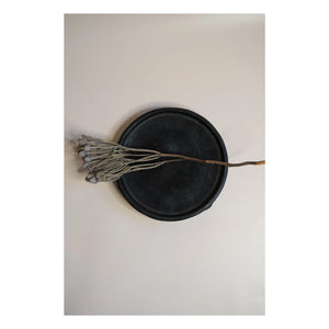 Woodmata - Plato de loza de terracota | Negro