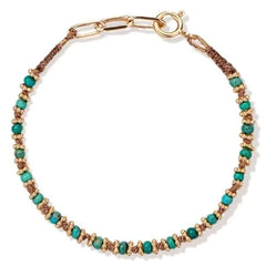 Pulsera Kamala de turquesa de Tityaravy | Azul