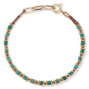 Pulsera Kamala de turquesa de Tityaravy | Azul